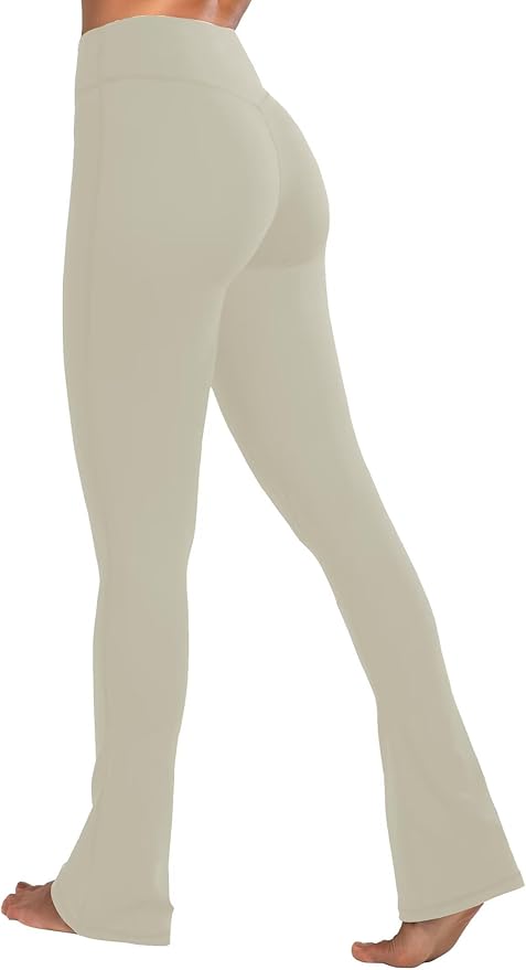 Sunzel High Waist Mini Flared Leggings for Women, Tummy Control Casual Flare Yoga Pants for Yoga Workout Gym