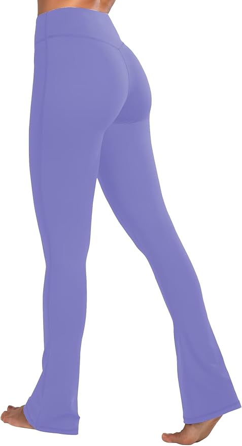 Sunzel High Waist Mini Flared Leggings for Women, Tummy Control Casual Flare Yoga Pants for Yoga Workout Gym