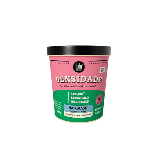 Lola From Rio - Densidade - Hair Mask For Fine, Weak, Brittle Hair, and Hair loss Problems, Stimulate Hair Growth and Improves Hair Resistance, Density, and Volume 8.11 Fl-Oz