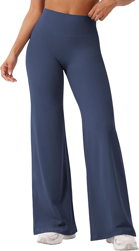 YEOREO Workout Leggings Womens No Front Seam Straight Leggings 29" / 31.5" / 33" High Waist Buttery Eddiy Gym Yoga Pants