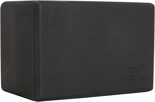 𝗘𝘃𝗲𝗿𝘆𝗱𝗮𝘆 𝗬𝗼𝗴𝗮 Foam Block with Soft Non-Slip Surface for Stability, Balance, and Deepen Stretches - Ideal for Yoga, Pilates, and Meditation Accessories (Sold Singular)
