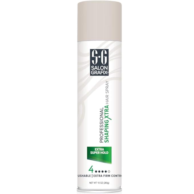 Salon Grafix Shaping Hair Spray - Brushable and Freshly Scented Hairspray for Women and Men - Professional Quality Result - Extra Super Hold - 2 pc