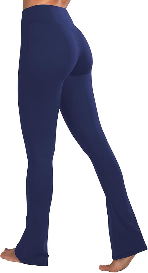 Sunzel High Waist Mini Flared Leggings for Women, Tummy Control Casual Flare Yoga Pants for Yoga Workout Gym