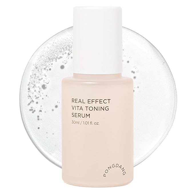 PONGDANG Real Effect Vita Toning Serum | Pore-Refining & Skin-Brightening Care | Lightweight, Non-Greasy Formula with 12 Vitamins, Niacinamide & White Truffle | Korean Skin Care