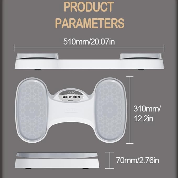 KYTO Waist Twister Disc, Exercise Twist Boards Waist Twist Board for Exercise Balance Board for Foot Massage Waist Twister for Women Belly Fat Body Shaping Fitness Twister Machine