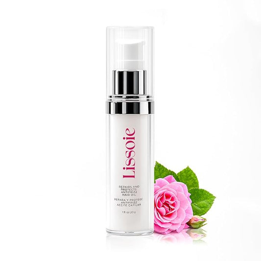 Weightless Shine Hair Serum Oil 1 fl oz – Squalane, Avocado & Argan – 48-Hr Hydration, Frizz Tamer, Heat + UV Shield up to 450 °F – Non-Greasy, Paraben & Cruelty-Free Pump Dispenser