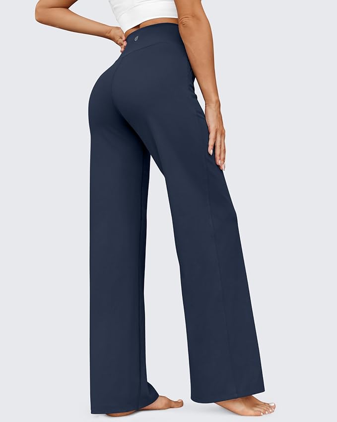 G4Free EverGoing Wide Leg Pants for Women Yoga Pants High Waist Sweatpants with Pockets Stretch Lounge Pants Comfy