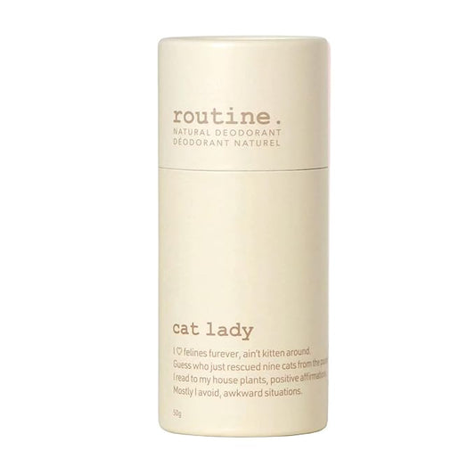 Routine Natural Deodorant Cat Lady Deo Stick | 1.7 Fluid Oz. Aluminum Free for Women & Men | Stick Formula