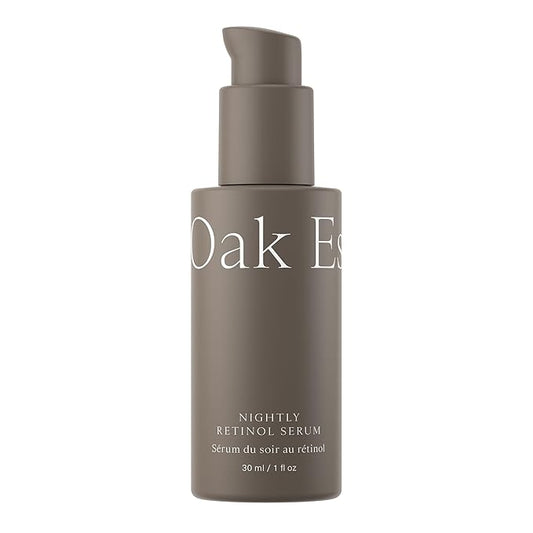 Oak Essentials Nightly Retinol Serum | Anti-Aging Face Serum with Gentle Retinol, Squalane & Avocado Extract, 1 Oz
