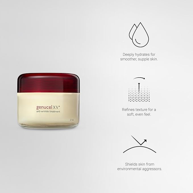Genucel XV Anti-Aging Moisturizer – Advanced Peptide Hydrating & Moisturizing Skin Cream for a Firmer, More Youthful-Looking Appearance, 2 fl oz