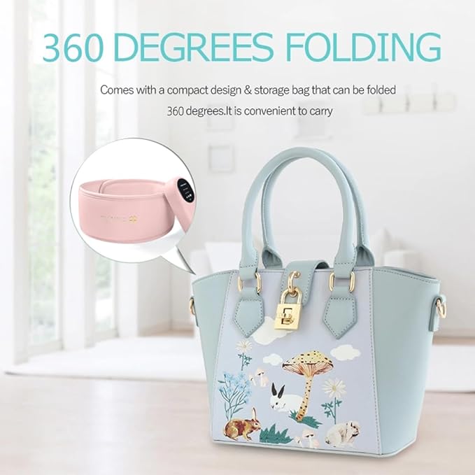 Head Massager,Scalp Massager,Relief Headaches,Fatigue,Stress,Sleep aid,Hangover with Airbag Kneading,Constant Temperature Hot Compress for Head (Pink)