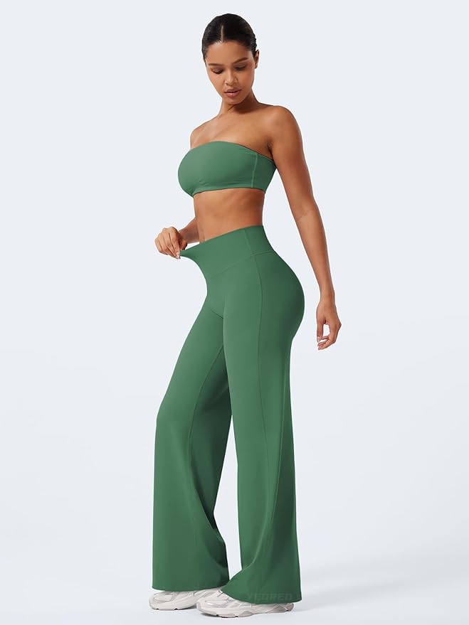 YEOREO Workout Leggings Womens No Front Seam Straight Leggings 29" / 31.5" / 33" High Waist Buttery Eddiy Gym Yoga Pants