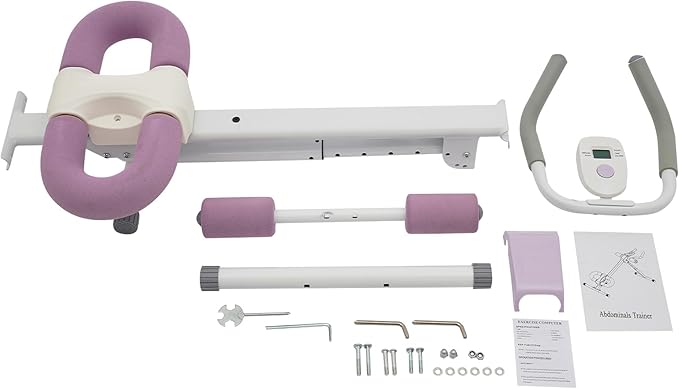 Bigzzia Ab Machine, Ab Workout Equipment Machine for Stomach Workout Foldable Abdominal Trainer for Home Gym Adjustable Ab Exercise Bench Crunch Machine for Core Abdomen