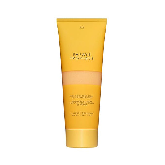 Le Monde Gourmand Papaye Tropique Perfumed Sugar Scrub - 6 fl oz (177 ml) - Fruity, Vibrant, Tropical Notes