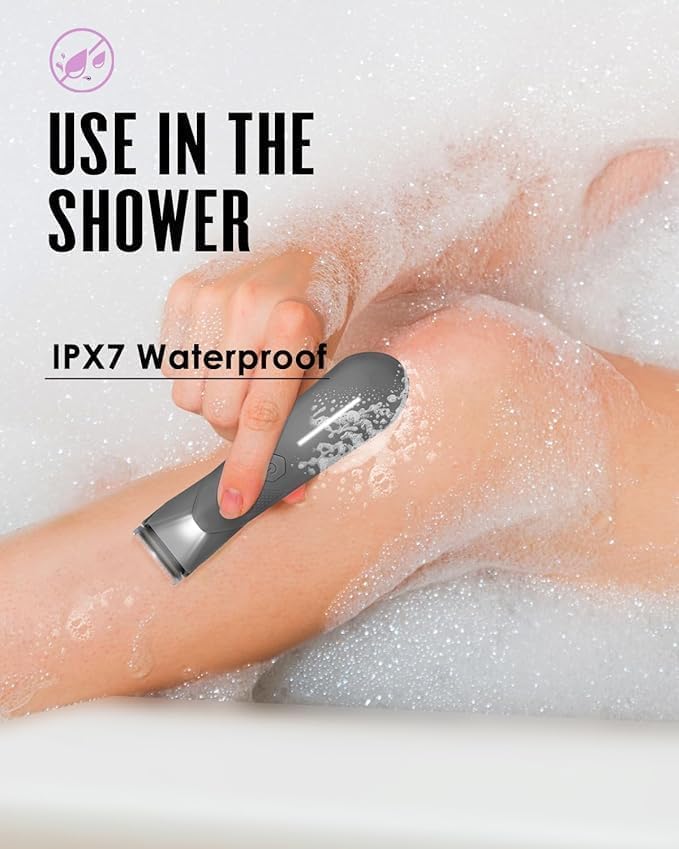 Manscaper for Men, Groin Trimmer for Men and Women, Body Hair Trimmer and Ball Trimmer with Light, Pubic Hair Shaver, Manscape Kit, 7 Precisions, Waterproof Wet / Dry Grooming, 240 Minutes Shaving