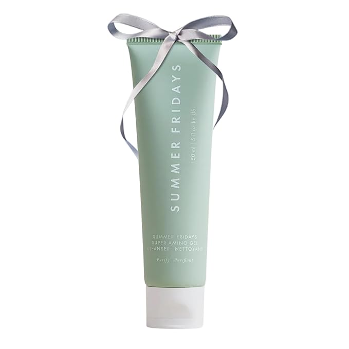 Summer Fridays Super Amino Gel Cleanser - Gentle Face Cleanser + Makeup Remover - Helps to Calm Irritation, Balance pH, Nourish Skin + Restore Moisture (5 Fl Oz)
