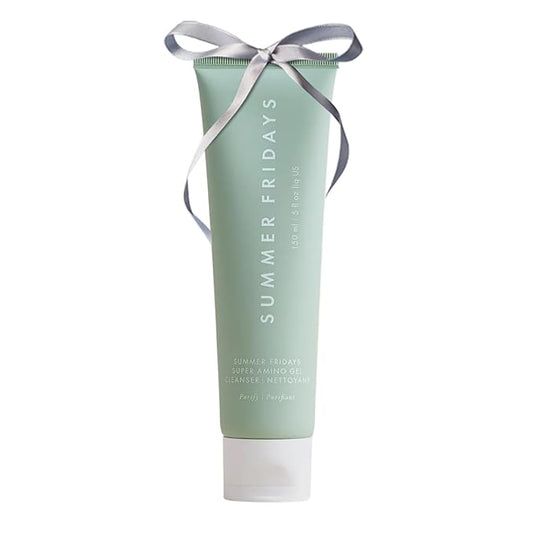 Summer Fridays Super Amino Gel Cleanser - Gentle Face Cleanser + Makeup Remover - Helps to Calm Irritation, Balance pH, Nourish Skin + Restore Moisture (5 Fl Oz)