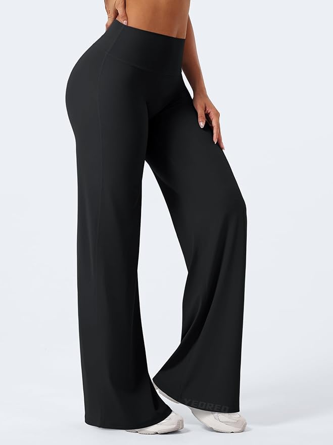 YEOREO Workout Leggings Womens No Front Seam Straight Leggings 29" / 31.5" / 33" High Waist Buttery Eddiy Gym Yoga Pants