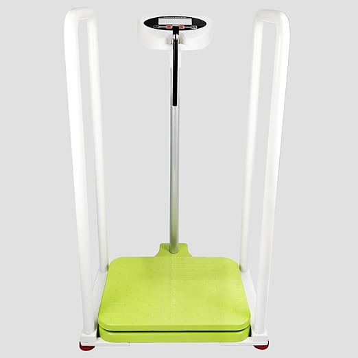 Assist The Elderly in Measuring Weight gain While Standing, with an Electronic Scale with armrests, Suitable for use in clinics, Hospitals, Schools, Nursing Homes (Tender Sprout Green)