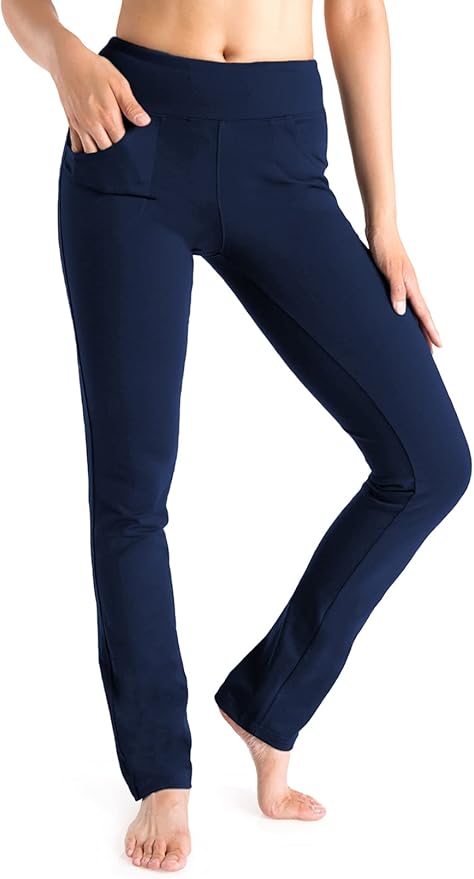 Yogipace,5 Pockets,25"/27"/29"/31"/33"/35"/37",Women's Straight Leg Yoga Dress Pants Workout Pants
