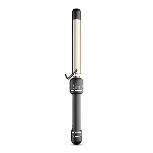 HOT TOOLS 24K Gold Extended Barrel 1" Curling Wand for Bouncy Curls | No Clamp for Quick and Easy Styling, Fan-Favorite 24K Gold Technology for Long-Lasting Results