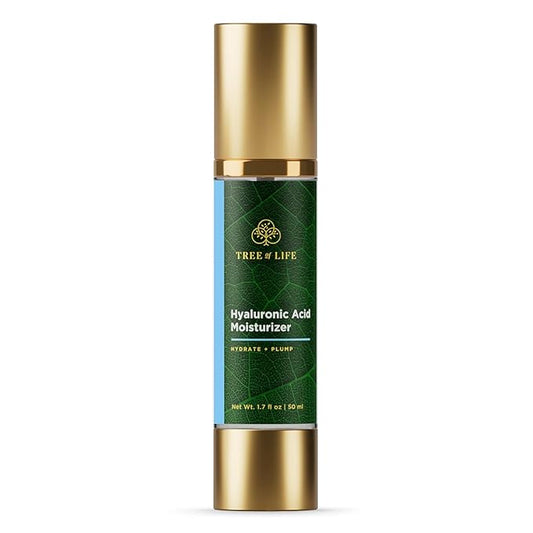 Tree of Life Beauty Moisturizer, Hydrating, Anti-Aging, Reduces Dark Spots & Fine Lines, Brightens, Firmer and Smoother Skin Non Greasy - Hyaluronic Acid Face Cream 1.7 Fl Oz