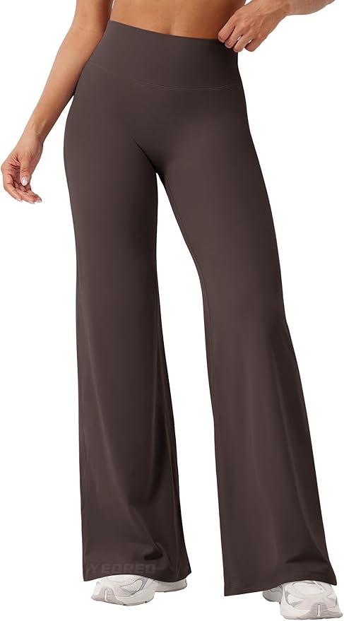 YEOREO Workout Leggings Womens No Front Seam Straight Leggings 29" / 31.5" / 33" High Waist Buttery Eddiy Gym Yoga Pants