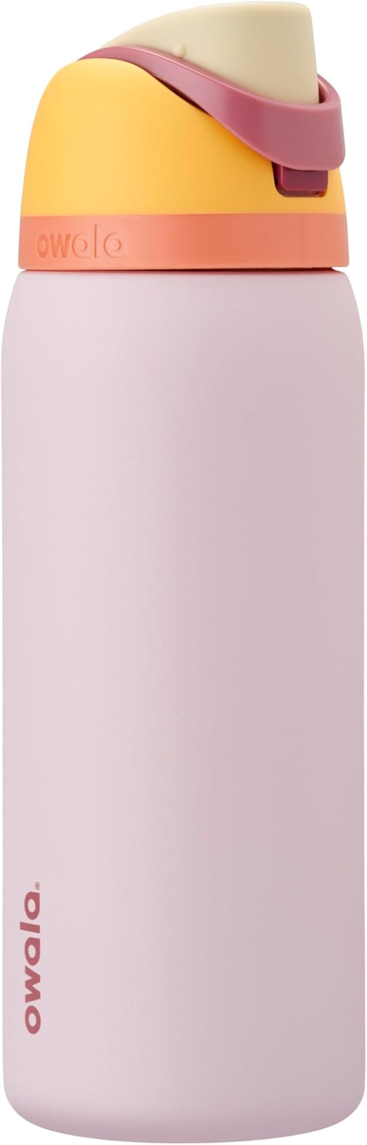 Owala FreeSip Insulated Stainless Steel Water Bottle with Straw for Sports and Travel, BPA-Free Sports Water Bottle, 32 oz, Candy Store