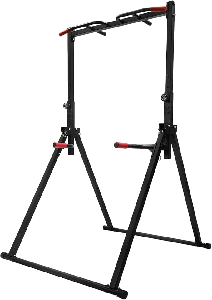 Adjustable Triangular Pull Up Dip Station Bar, Triangular Pull Up Station, Multifunctional Strength Training, Equipment Equipment for Home Gym Strength Train 440LBS