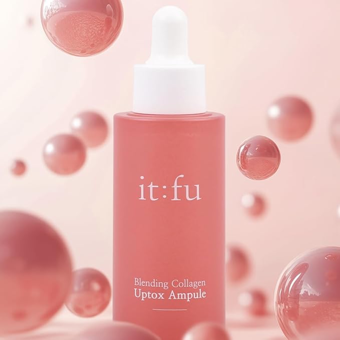 ITFU Blending Collagen UpTox Ampoule | Korean Skincare Secret, Face Serum with Salmon PDRN, Retinol & Retinal for Anti-Aging, Wrinkles, Fine Lines, Smile Lines & Lip Wrinkles, 1.01 oz / 30ml
