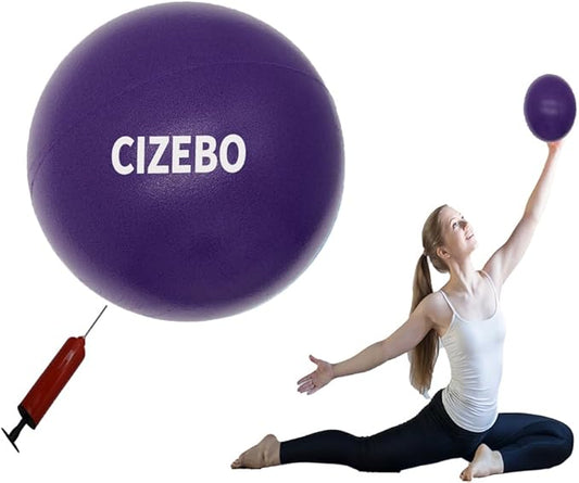 Small Exercise Ball for Between Knees, 6 inch Pilates Ball with Pump, Mini Yoga Core Ball Physical Therapy
