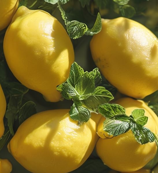 XIEJINJI Peppermint Lemon Tea Bags, 4.2g x 40 Count (5.9 oz), 100% Natural Lemon & Peppermint Leaves, No Flavoring - No Additives - Caffeine Free, Eco-Conscious Pyramid Clear Filter Teabag