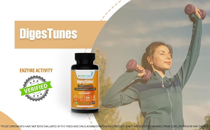 All-in-One Multi Enzyme Digestive Enzymes Supplement – Easily Breaks Down Carbs, Fats, Proteins & Dairy – Supports Healthy Digestion, Bloating Relief & Gut Comfort – Vegan, 60-Day Supply