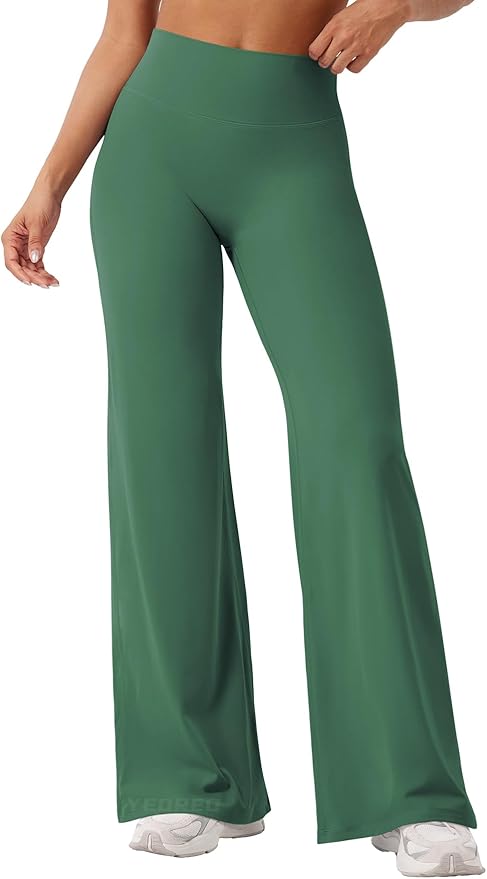 YEOREO Workout Leggings Womens No Front Seam Straight Leggings 29" / 31.5" / 33" High Waist Buttery Eddiy Gym Yoga Pants