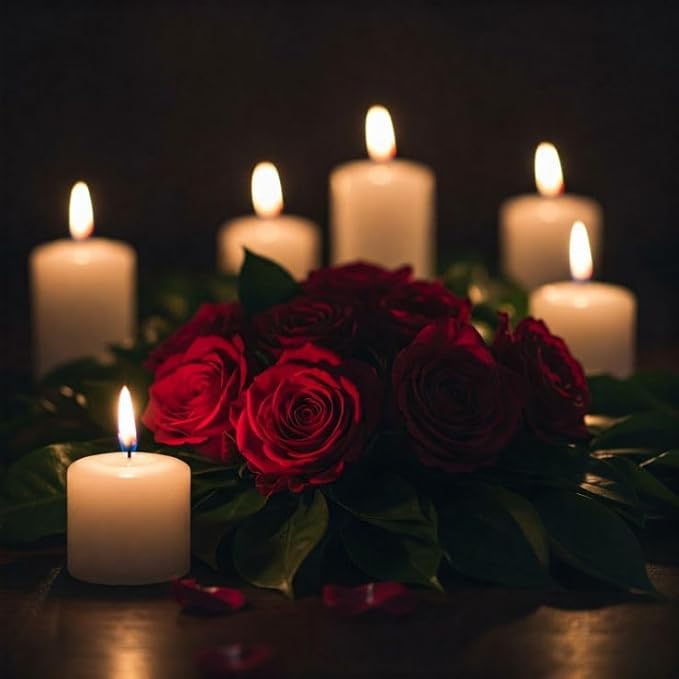 CW Studio Unscented Pressing Votive Candles – Long Hours Burn, Smokeless & Dripless – Premium Wax with Cotton Wick – Perfect for Weddings, Events, Home & Romantic Décor (36, Ivory, 1.77 x 1.45 inches)