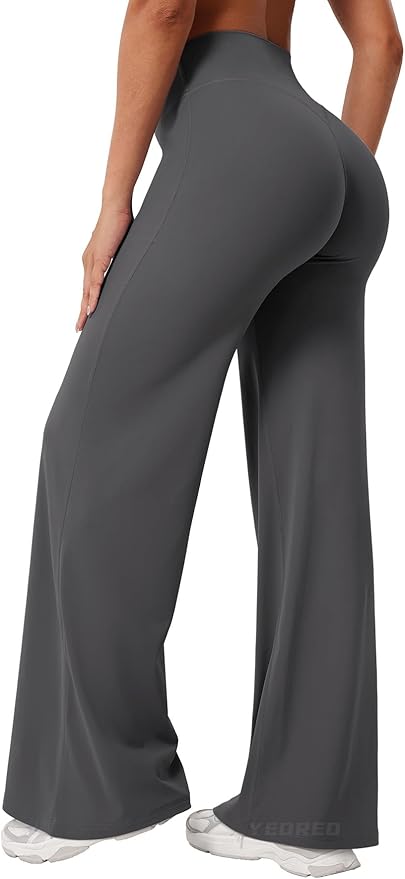 YEOREO Workout Leggings Womens No Front Seam Straight Leggings 29" / 31.5" / 33" High Waist Buttery Eddiy Gym Yoga Pants