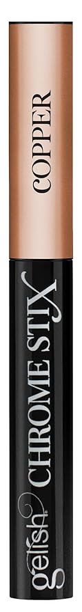 Gelish Chrome Stix, Chrome Nail Powder, Nail Art for Stunning Metallic Finish, Long-Lasting, Easy Application, Perfect for Professional and At-Home Use (Copper, 0.5g)