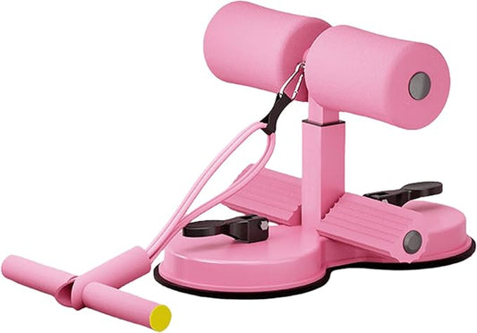 abs master sit up bar,sit ups foot holder with Elastic 2 Suction Cups and Pull Rope Portable Sit Up Assistant Device for Home Workout