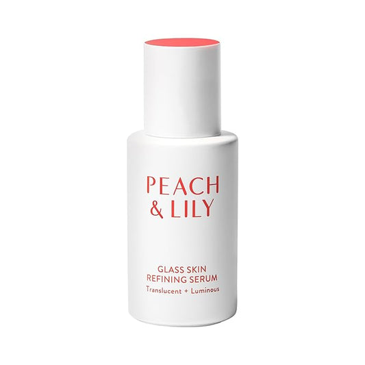 Peach & Lily - Glass Skin Refining Serum for Face (1.35 ounces) - Hyaluronic Acid Niacinamide Serum - Sensitive Skin - Vitamin B3, Peach & Yam, Peptides - Self Care, Vegan, Cruelty Free, Korean Beauty