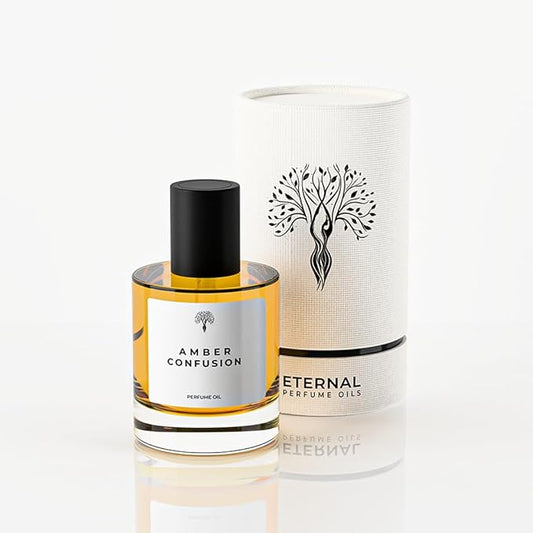 Eternal perfume oils for Women and Men - Amber Confusion Insp. by Alien Hypersense - Eau De Perfum Scents- Alcohol-Free Perfume Oil for women - Long Lasting Designer Perfumes 50ml+30ml (Pack of 2)