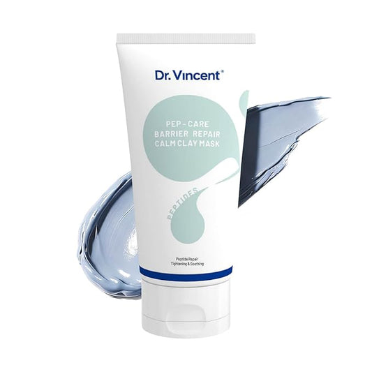Clay Mask for Face, Pore Minimizing Mud Mask with Hydrolyzed Pearl Protein, Blue Clay Face Mask to Reduce Blackheads, Even Skin Tone, Balance Oil and Moisture, with brush for All Skin Types