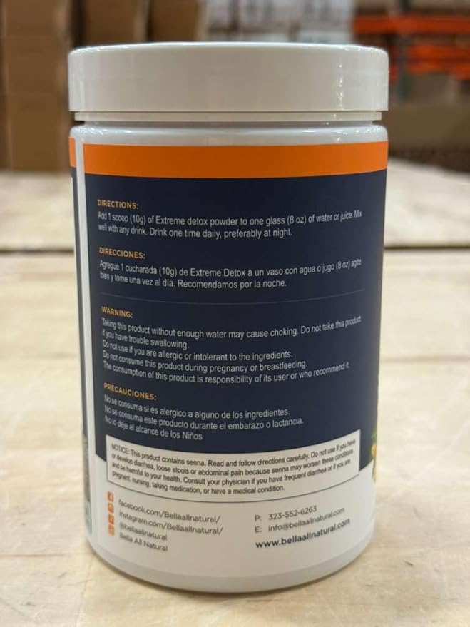 Bella All Natural Detox Powder Mango
