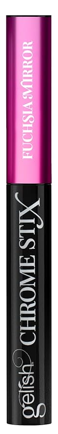 Gelish Chrome Stix, Chrome Nail Powder, Nail Art for Stunning Metallic Finish, Long-Lasting, Easy Application, Perfect for Professional and At-Home Use (Fuchsia Mirror, 0.5g)