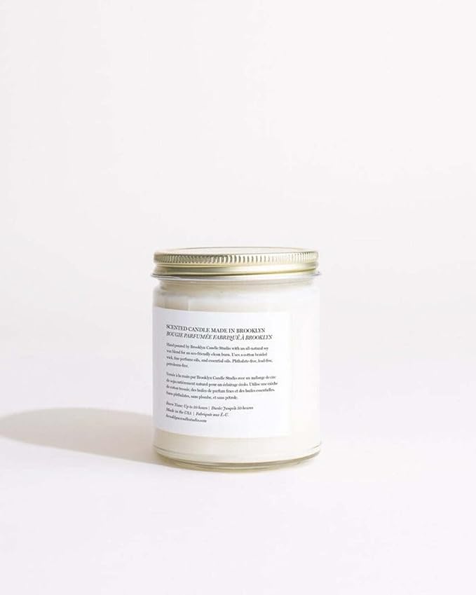 Brooklyn Candle Studio Marrakech Jar Candle - Luxury Scented Candle, Vegan Soy Wax, Hand Poured in The USA, 50 Hour Slow Burn Time - 7.5oz