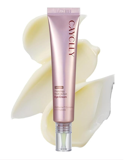 Peptalogy Multi-Action Eye Cream | Anti-Aging Eye Treatment for Puffiness & Wrinkles with Peptides, Tranexamic Acid & Niacinamide | Vegan Korean Skincare for Firming & Lifting, 1.01 fl.oz