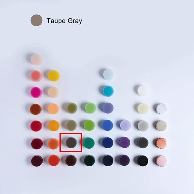 MOZEAL 4" x 10" Extra-Large Taupe Gray Pillar Candles (Set of 2), Unscented, Dripless, Smokeless, Long Clean-Burning, Tall 10 inch Large Taupe Gray Pillar Candles for Winter Elegance