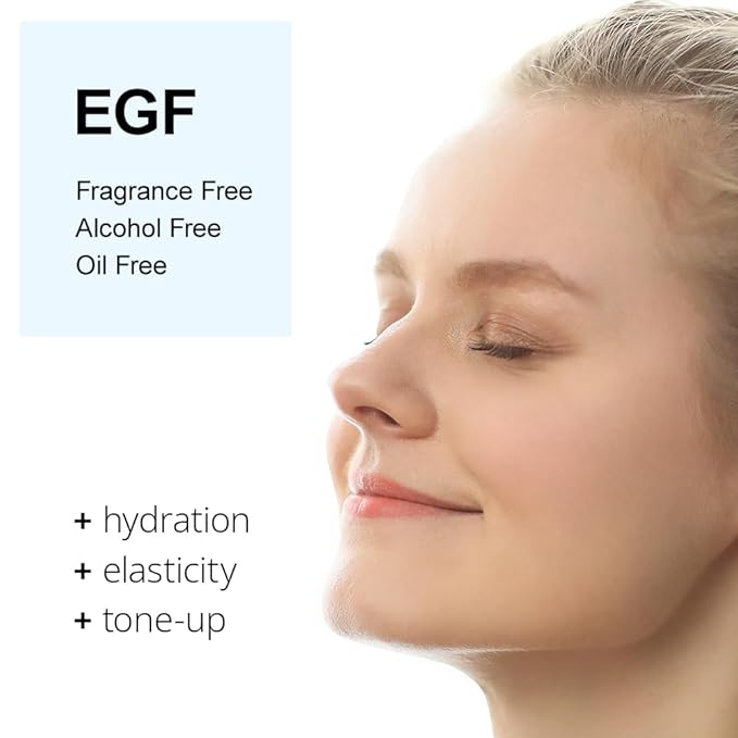 EGF Serum Epidermal Growth Factor 1.7 Fl. Oz. / 50ml / face serum cosmetic ingredients for skin serum korean egf growth factor egf ample after microneedling