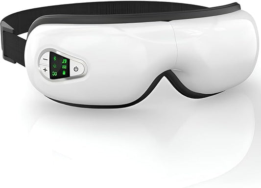 Eye Massager with Heat and Music. Eye Massage for Migraines.Father's Day Birthday Gifts for Mom Dad Women Men Her Him.Eye Mask Heated.Face Massager Mask