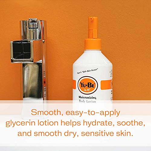 Yu-Be Hand & Body Lotion Deeply Hydrating Moisturizer Pump Bottle (Duo) for Extra-Dry Skin - Day & Night Daily Moisturizing Skin Cream | Good For Cracked Heels I Non-Greasy - 10.25 Fl. Oz. (2 pcs)