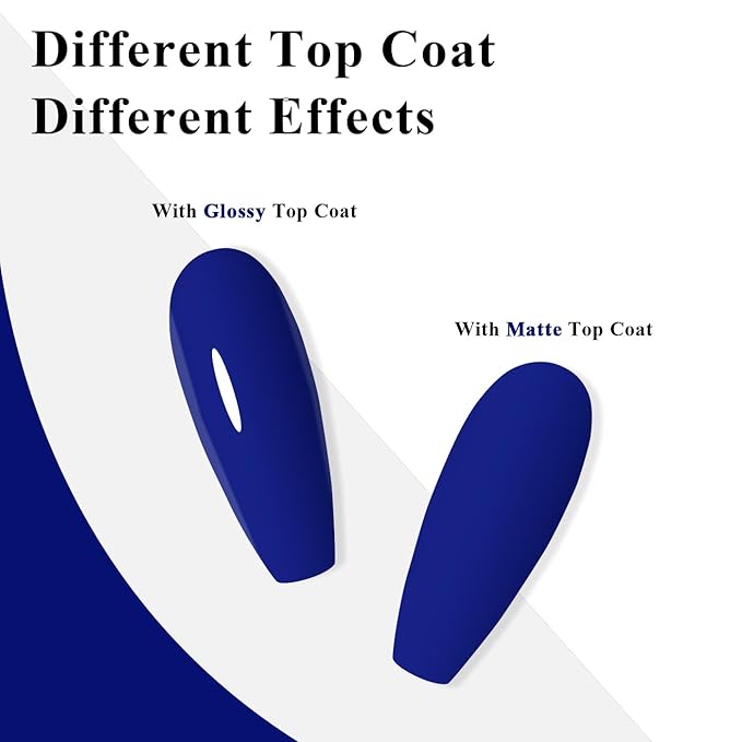 Imtiti 10ML Deep BlueGel Nail Polish Soak Off LED U V Dark Blue Nail Gel Polish DIY Nail Art Starter Manicure Salon Gel Nail Kit for Women Girls 1PCS